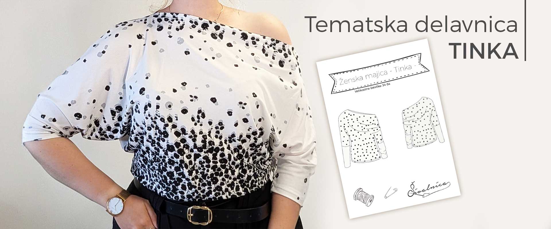 Ekskluzivna delavnica šivanja kimono majice Tinka
