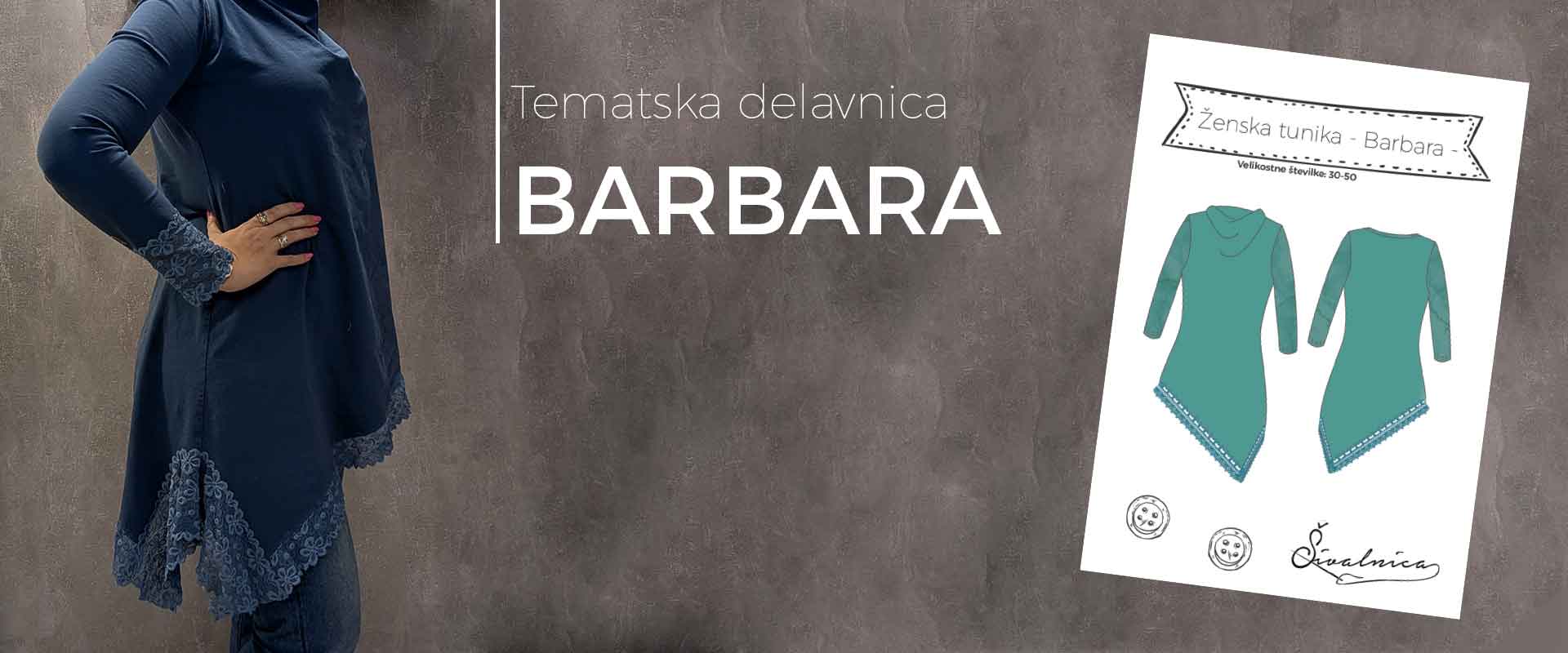 Ekskluzivna delavnica šivanja asimetrične tunike Barbara